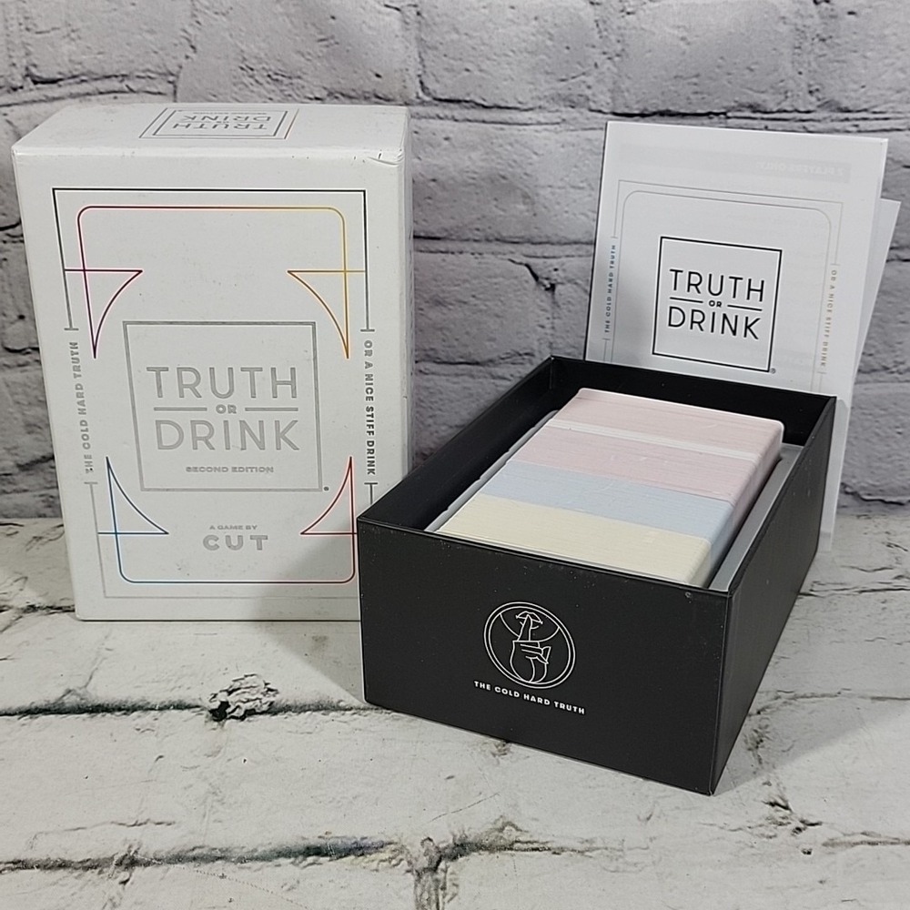 Truth Or Drink Party Card Game The CUT Based On Hit YouTube Video Series 2nd Edt